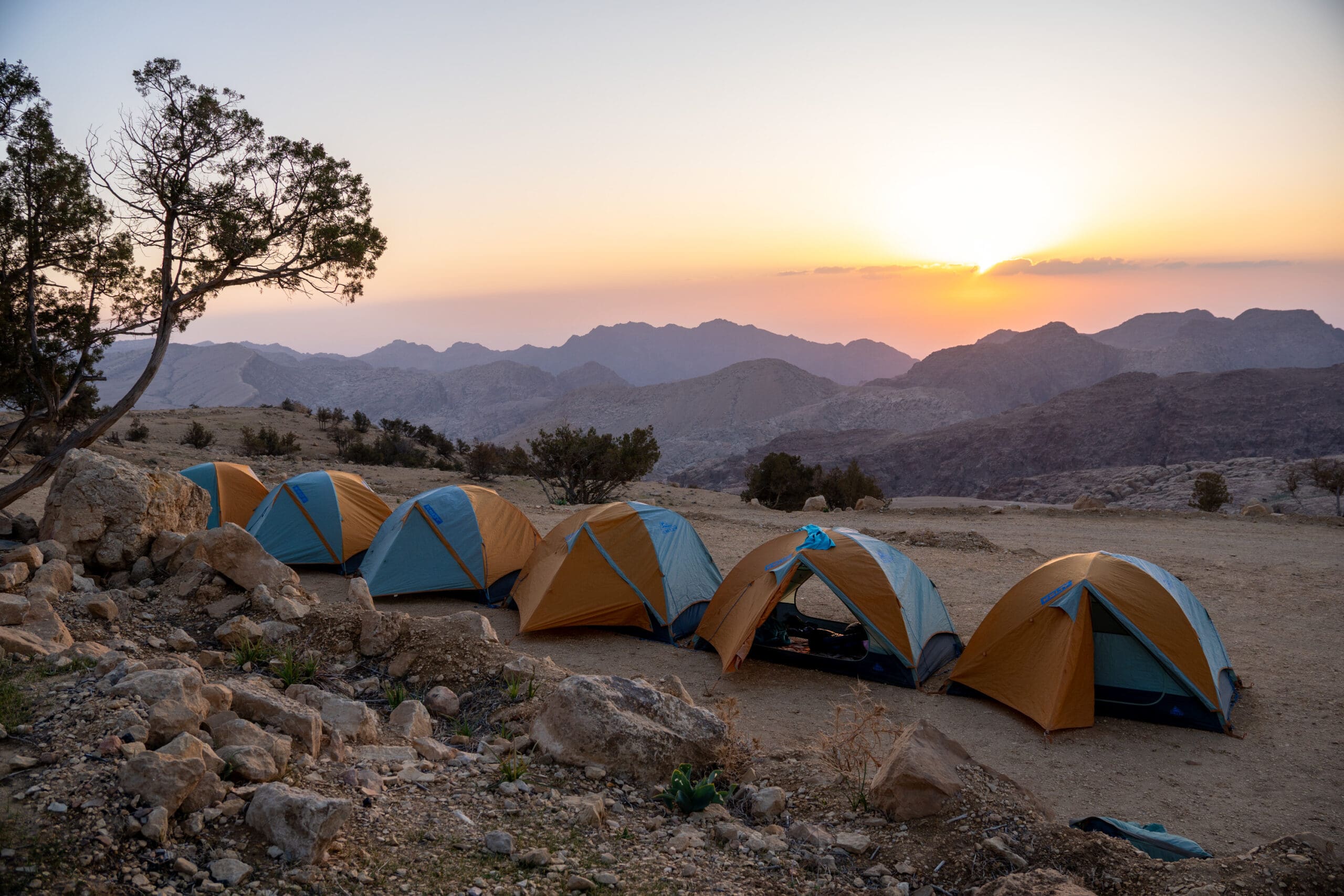 Campsite number 2 on the Jordan Trail, Dana to Petra section